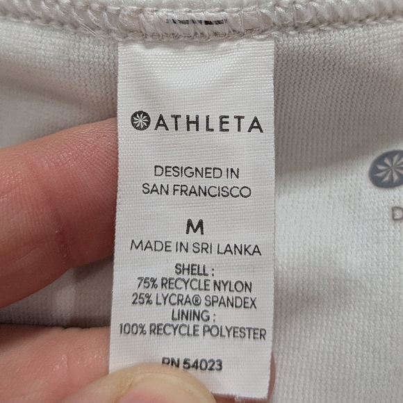 Athleta White Full Coverage Bikini Bottom M - Picture 7 of 10